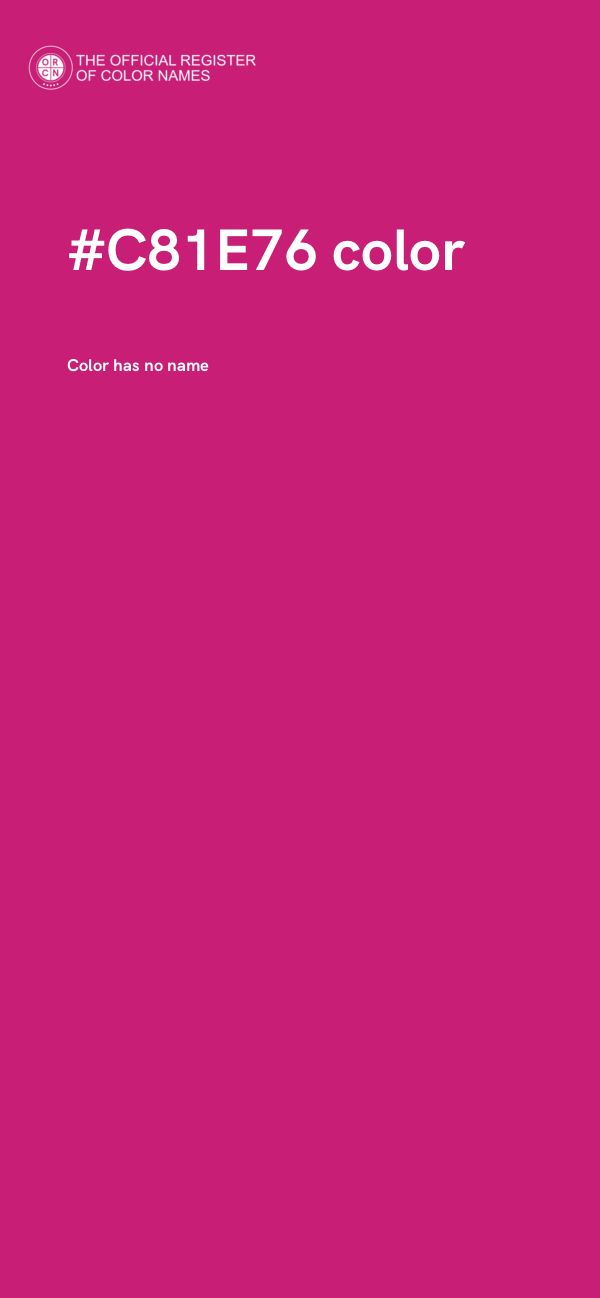#C81E76 color image