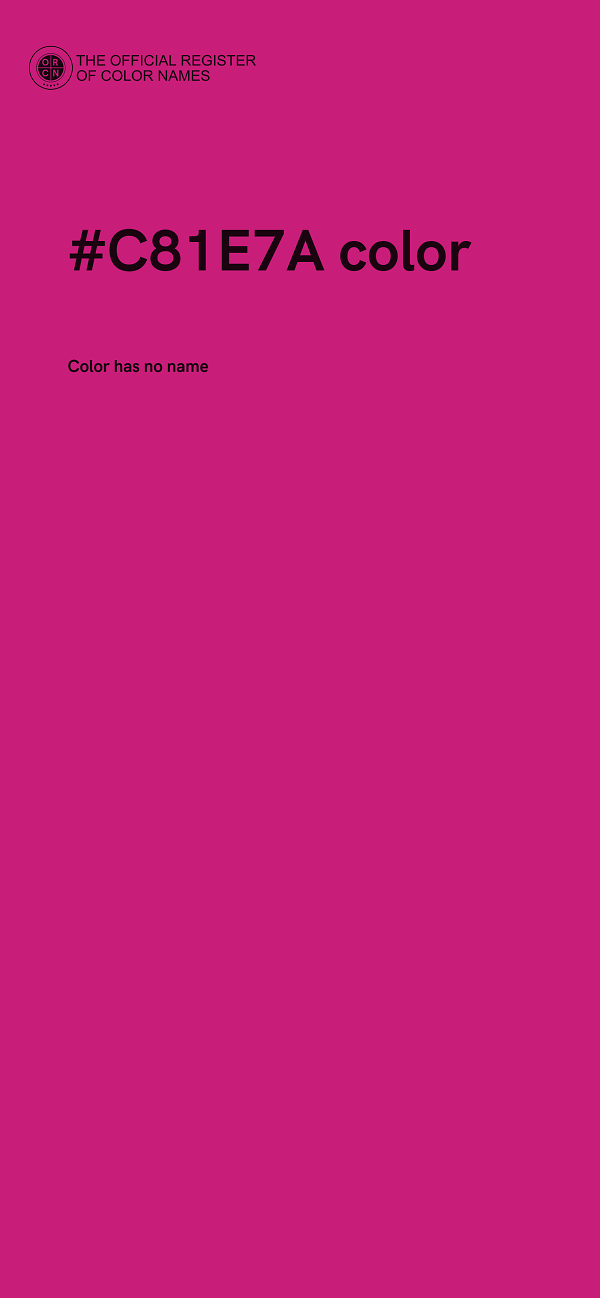 #C81E7A color image