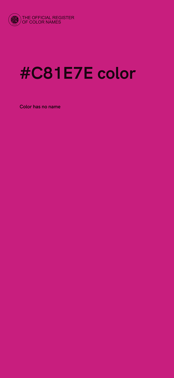 #C81E7E color image