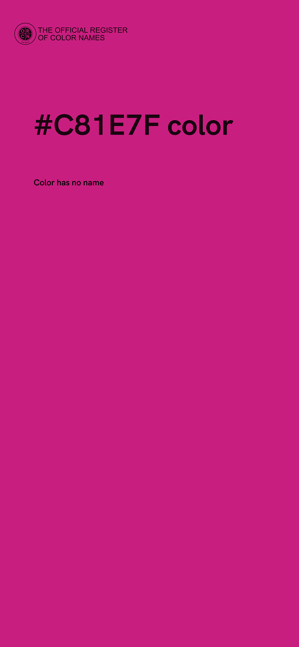 #C81E7F color image