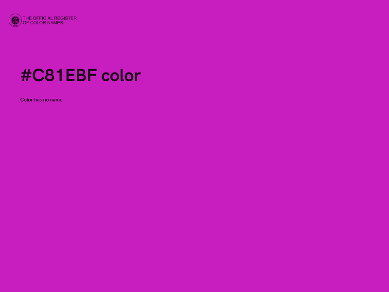 #C81EBF color image