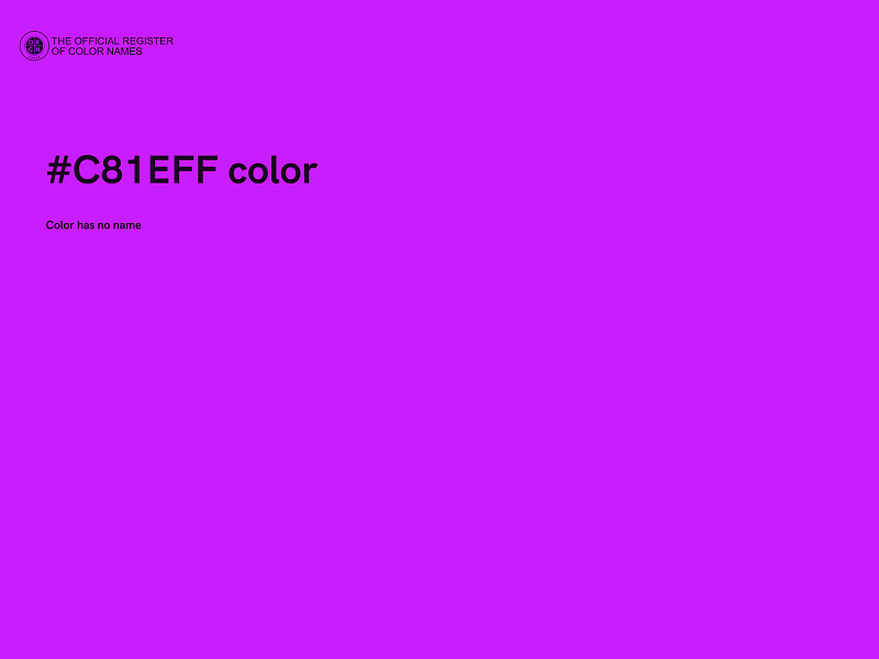 #C81EFF color image