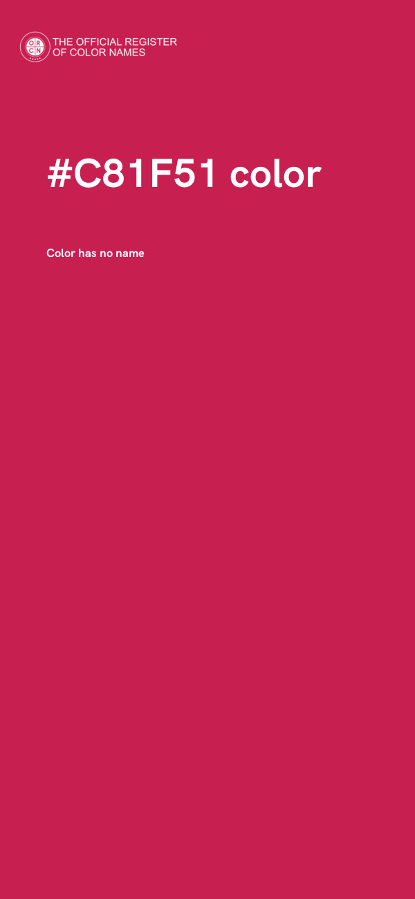 #C81F51 color image