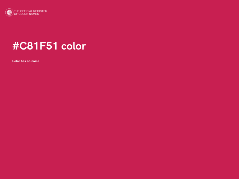 #C81F51 color image