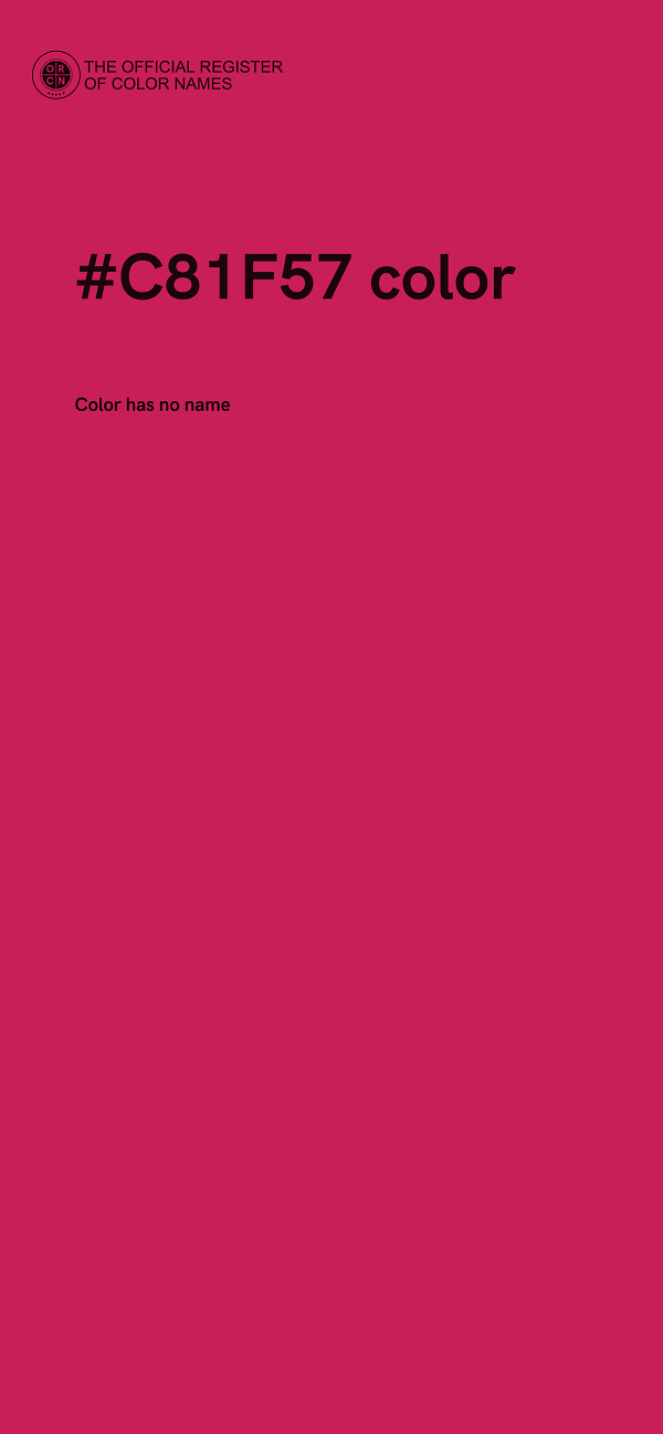 #C81F57 color image