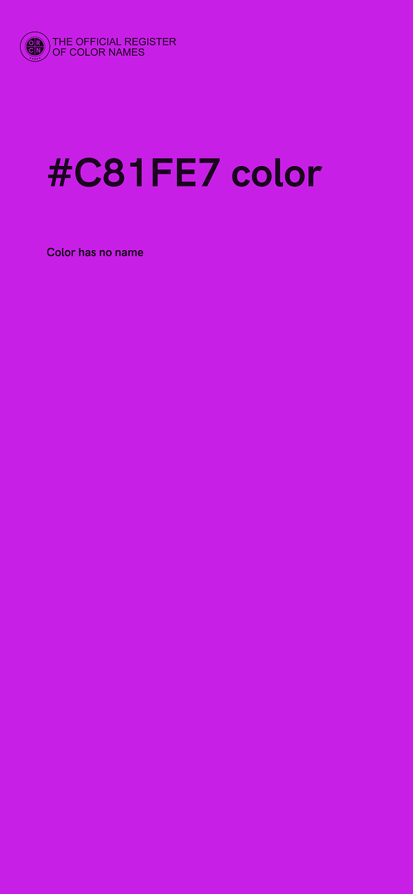 #C81FE7 color image