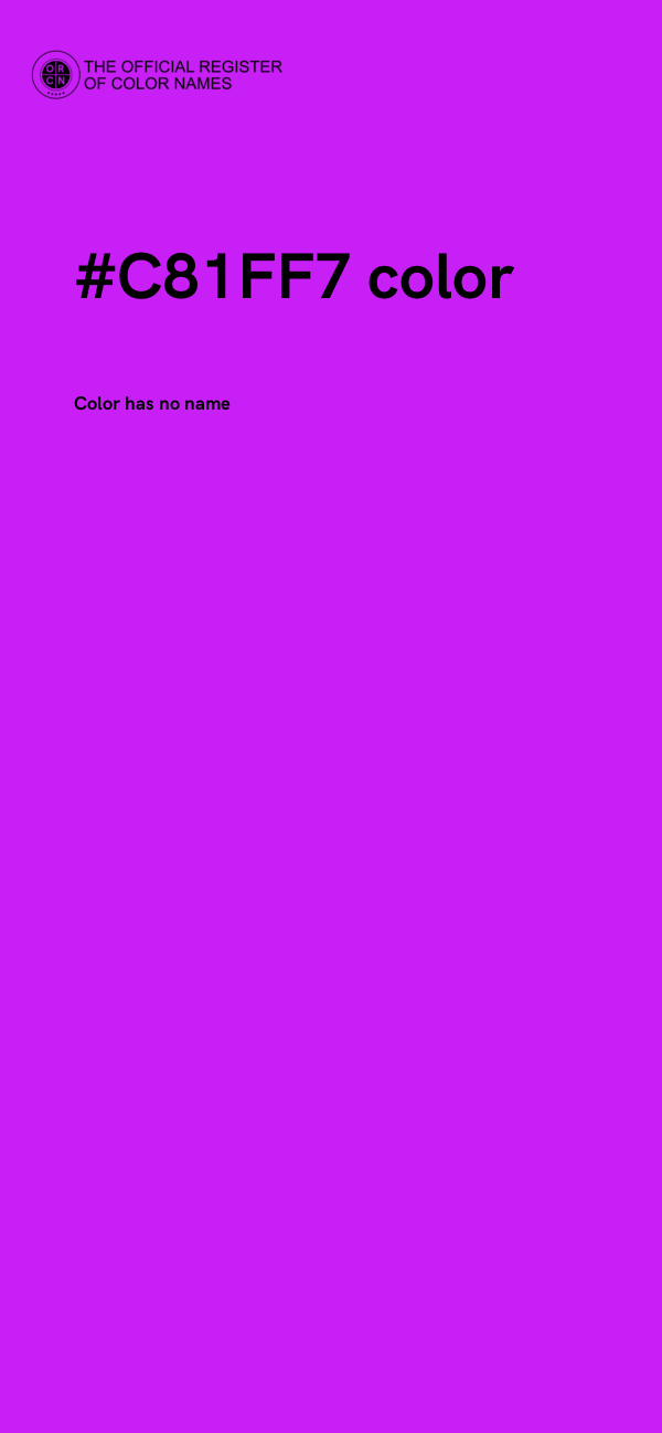 #C81FF7 color image