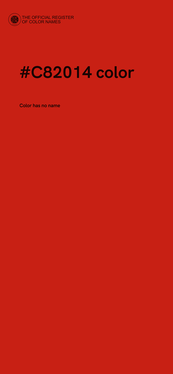 #C82014 color image