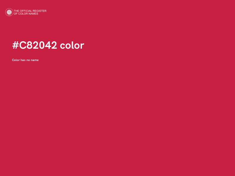 #C82042 color image
