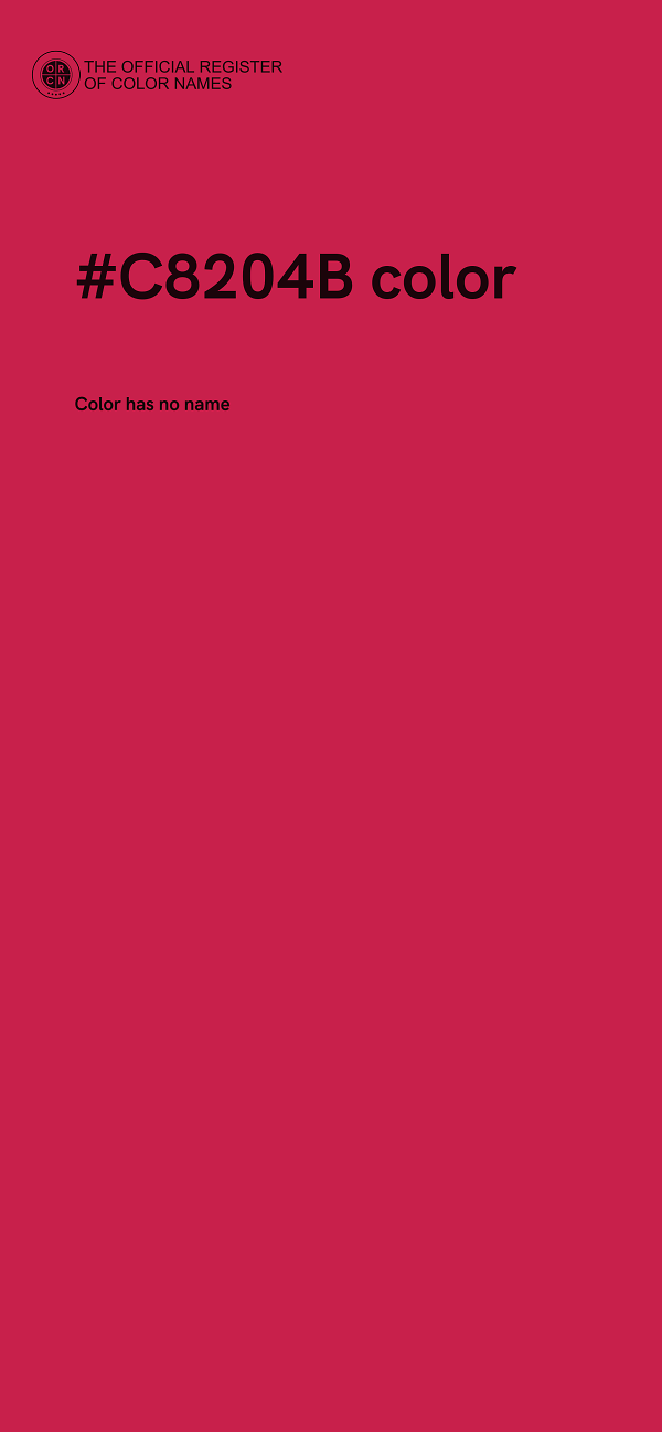 #C8204B color image