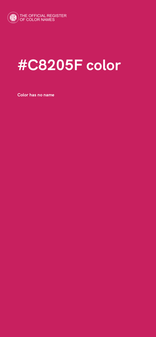 #C8205F color image