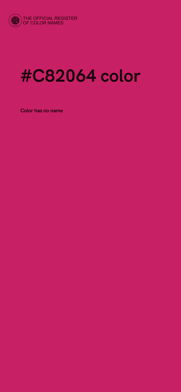 #C82064 color image