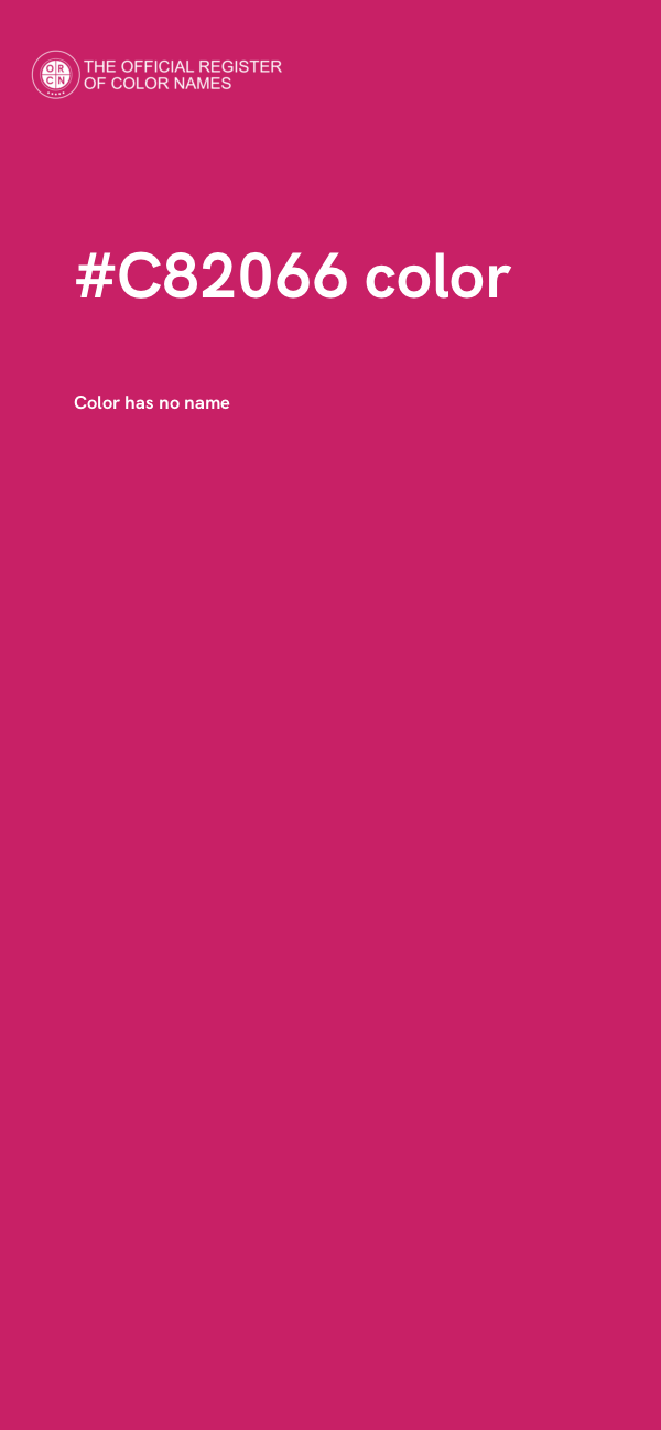 #C82066 color image