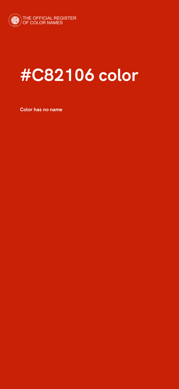 #C82106 color image