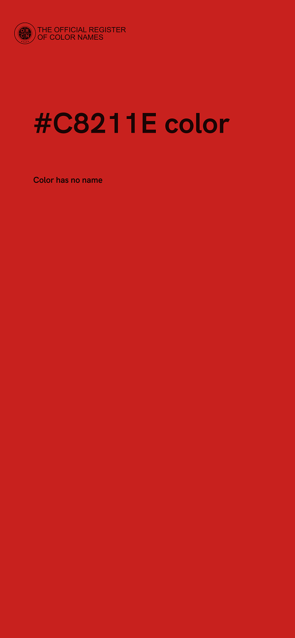 #C8211E color image