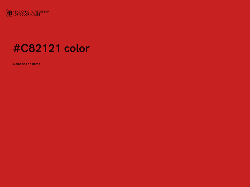 #C82121 color image