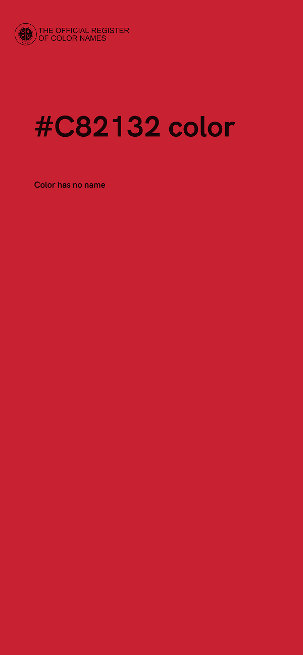 #C82132 color image