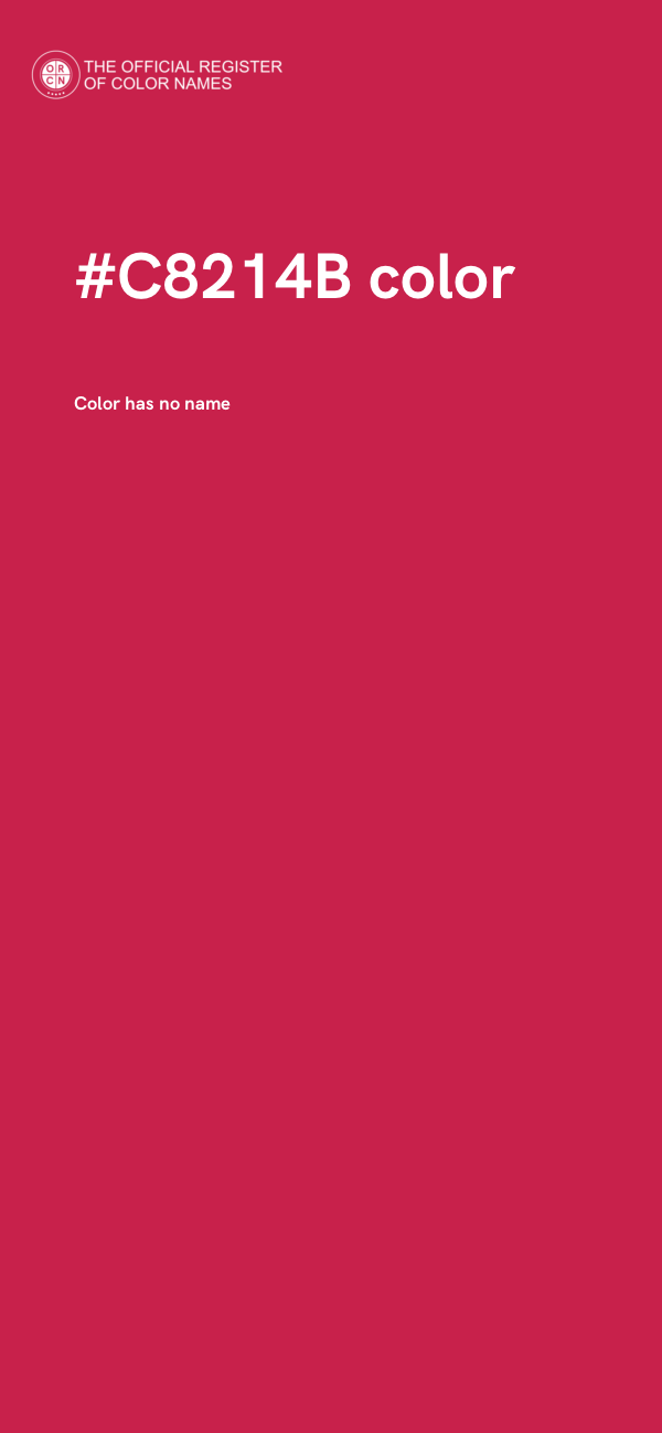 #C8214B color image