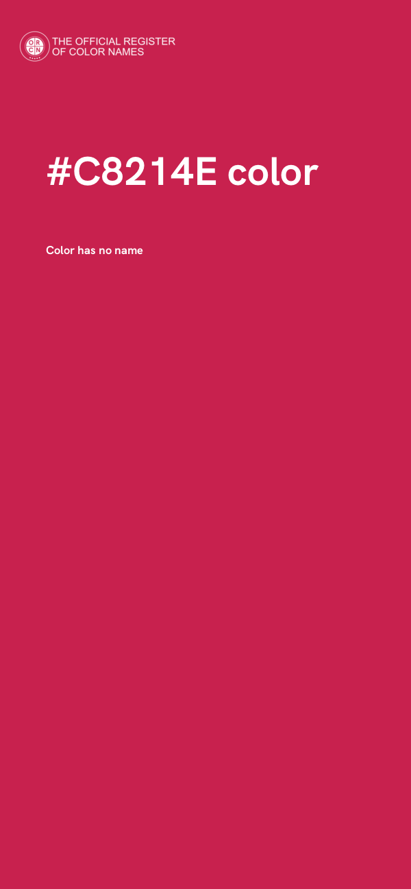 #C8214E color image