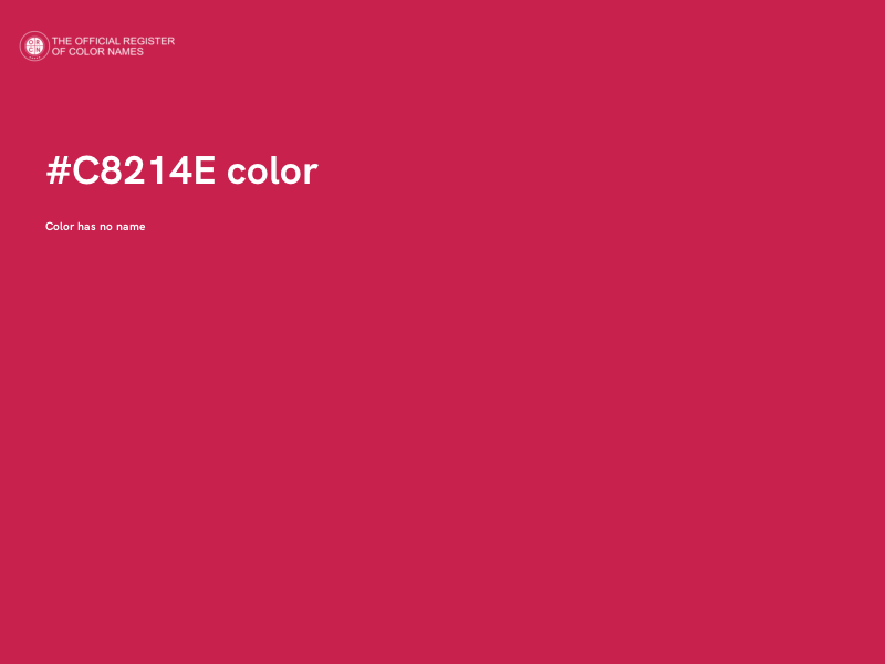 #C8214E color image