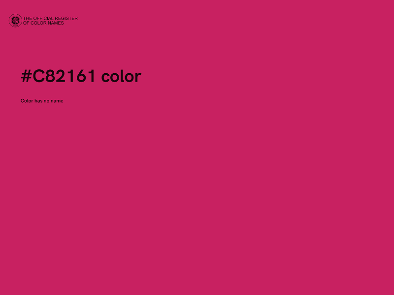 #C82161 color image