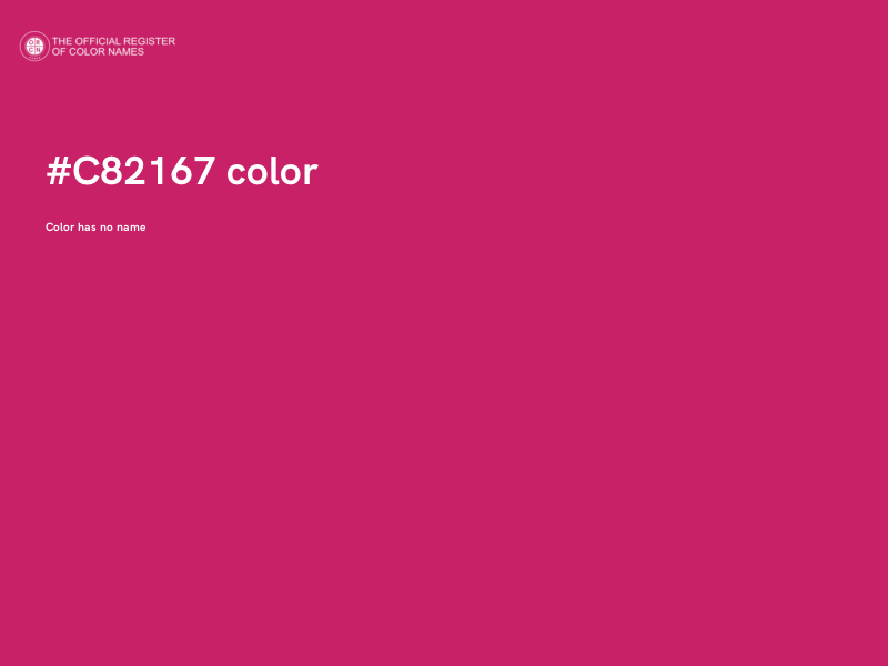 #C82167 color image