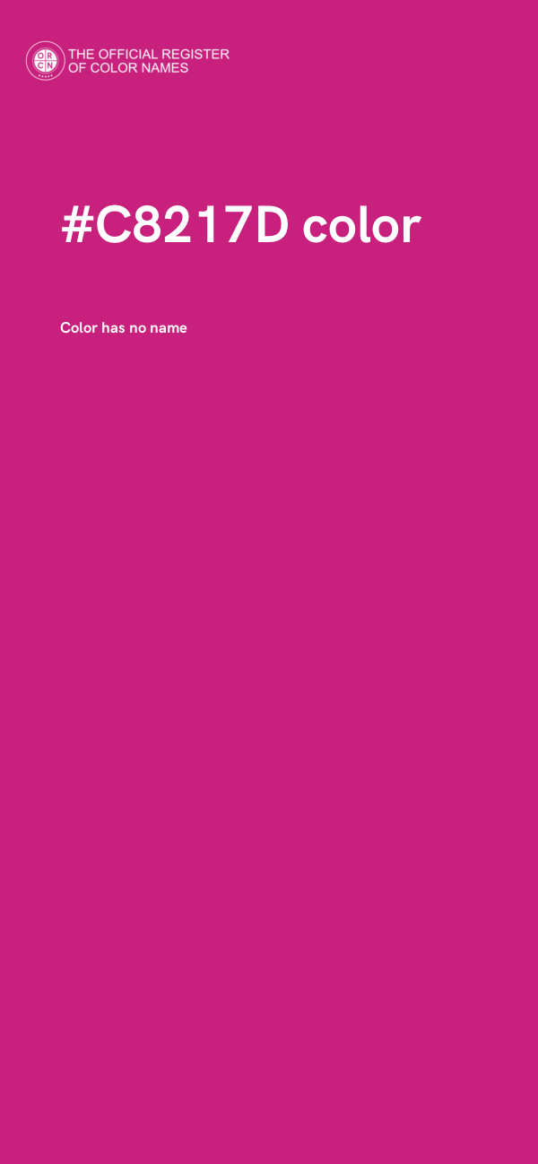 #C8217D color image
