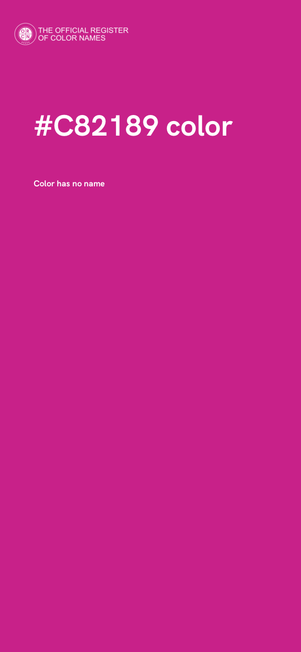 #C82189 color image