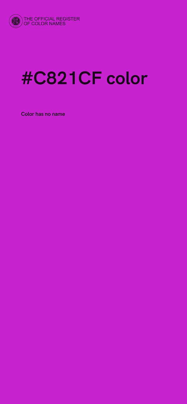 #C821CF color image