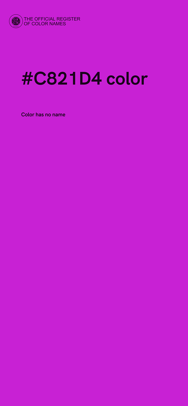 #C821D4 color image