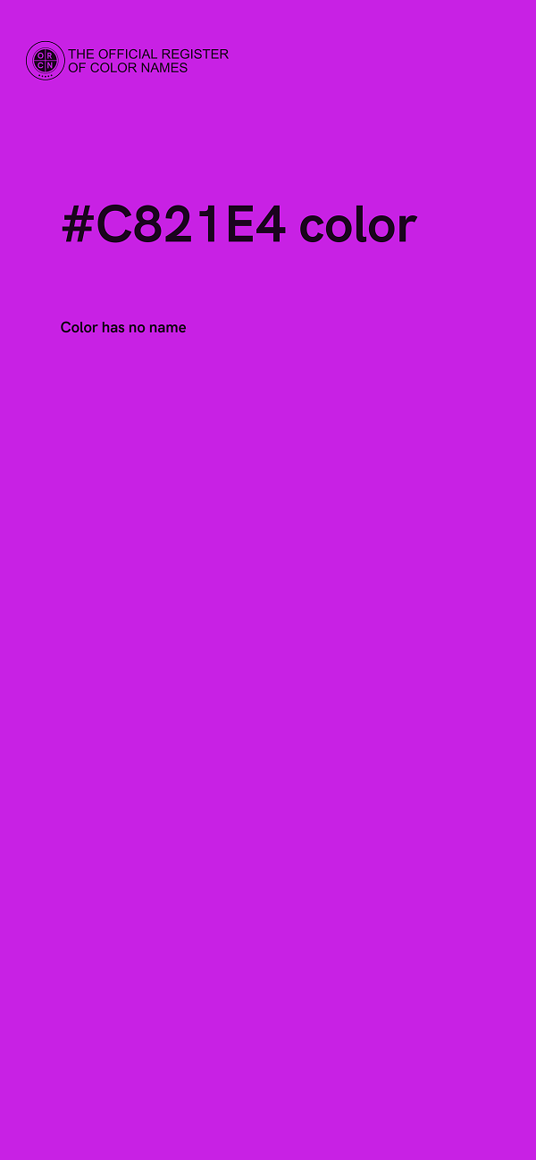 #C821E4 color image