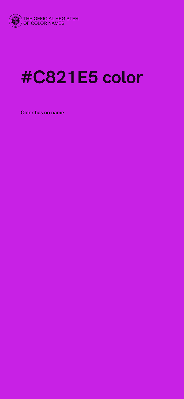 #C821E5 color image