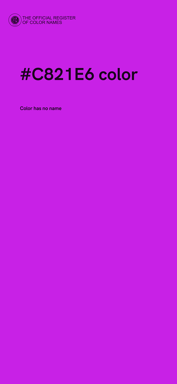 #C821E6 color image