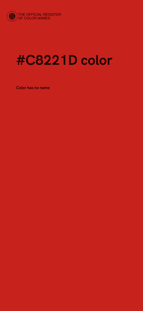 #C8221D color image