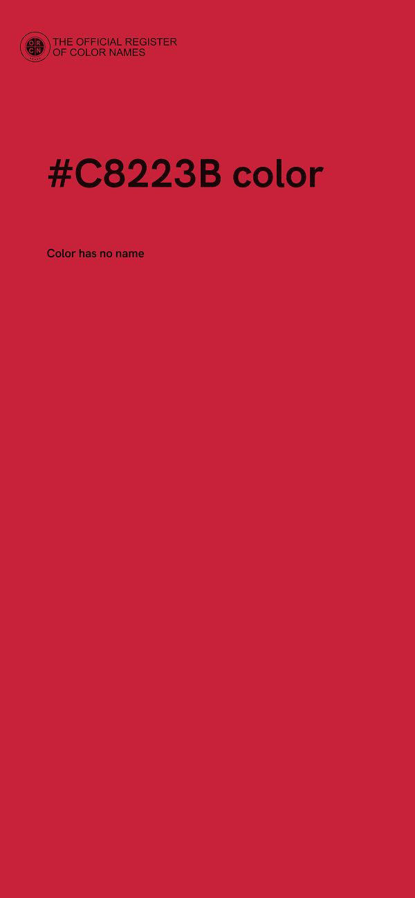 #C8223B color image