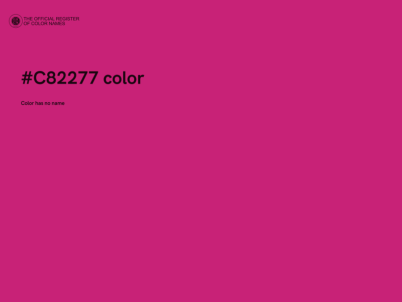 #C82277 color image