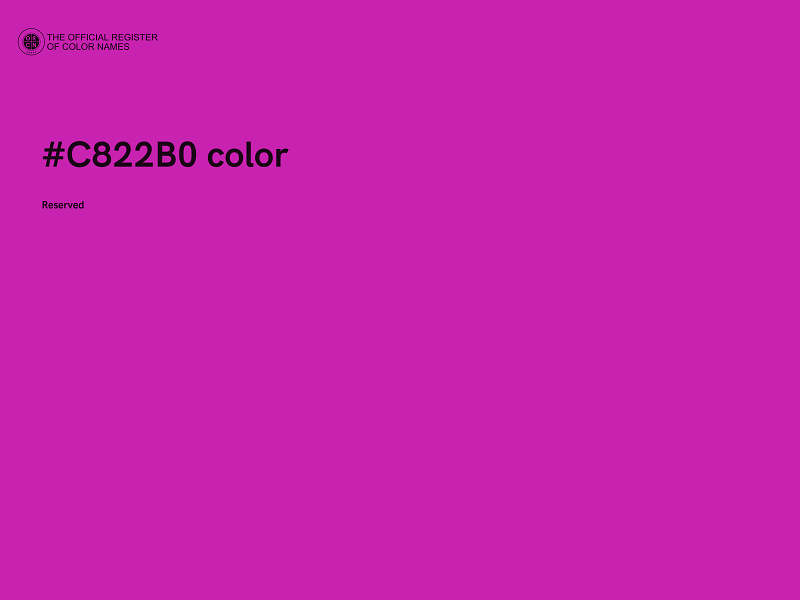 #C822B0 color image