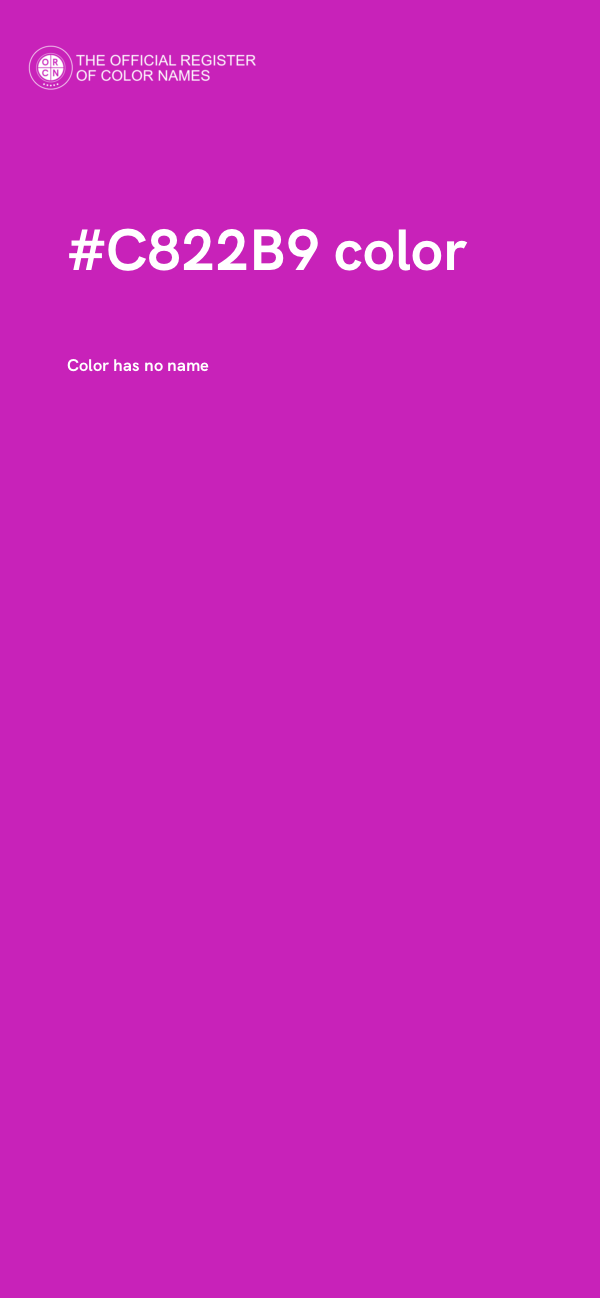 #C822B9 color image