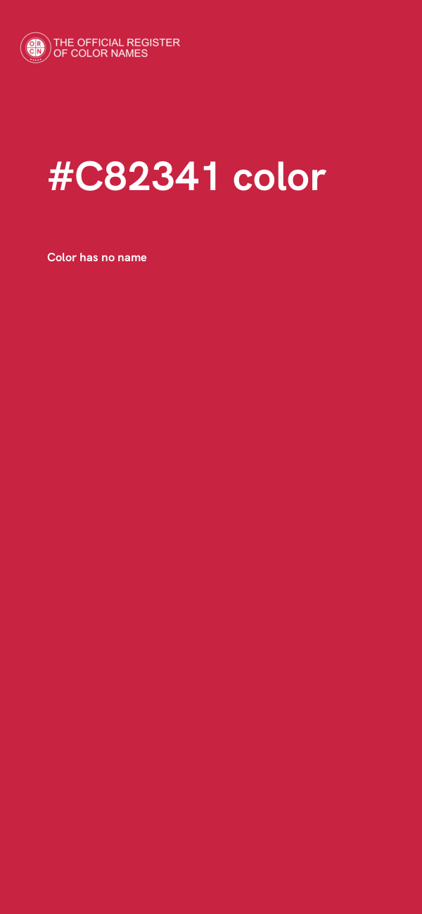 #C82341 color image