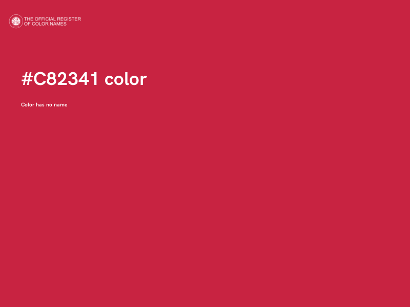 #C82341 color image