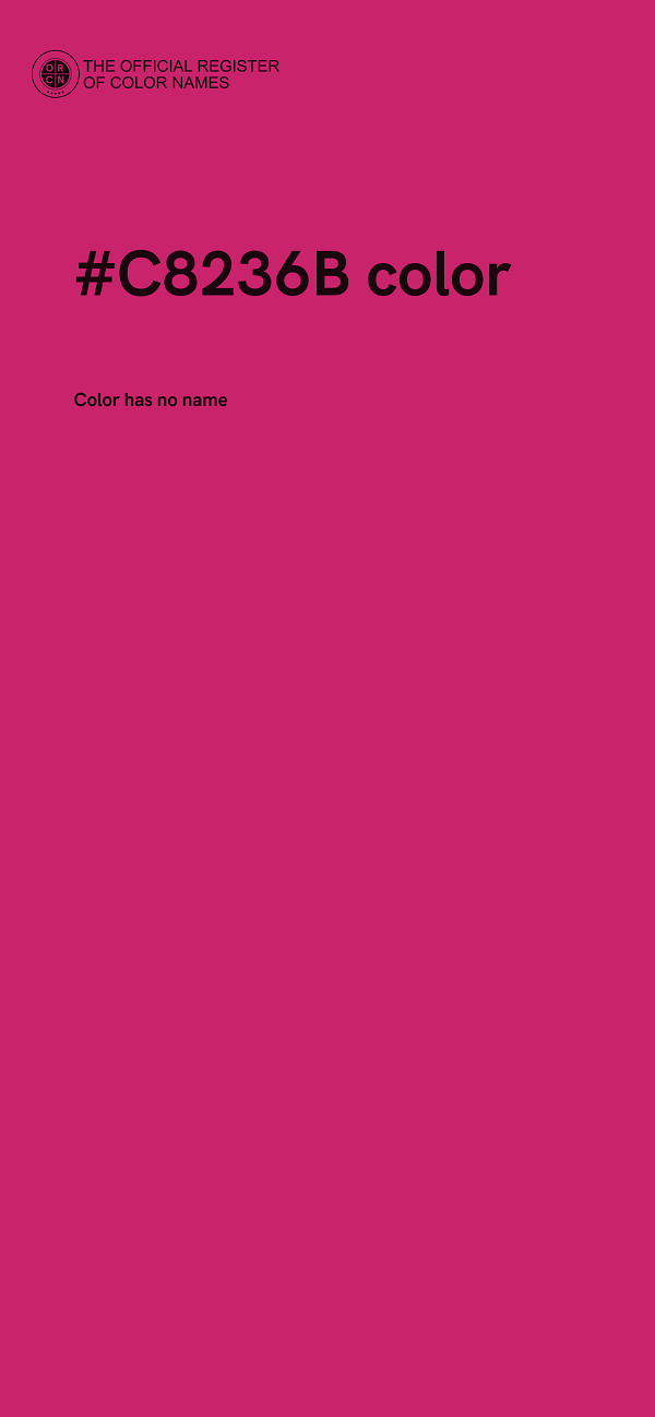 #C8236B color image