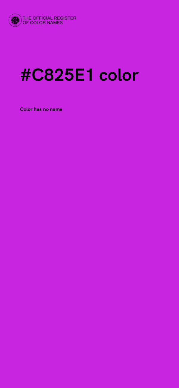 #C825E1 color image