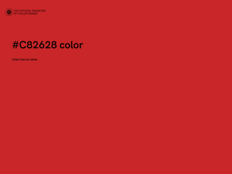 #C82628 color image