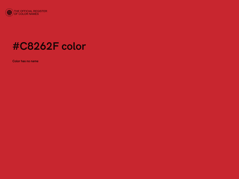 #C8262F color image