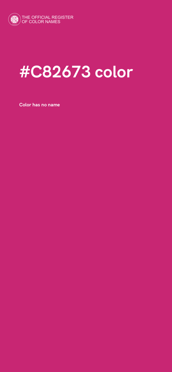 #C82673 color image
