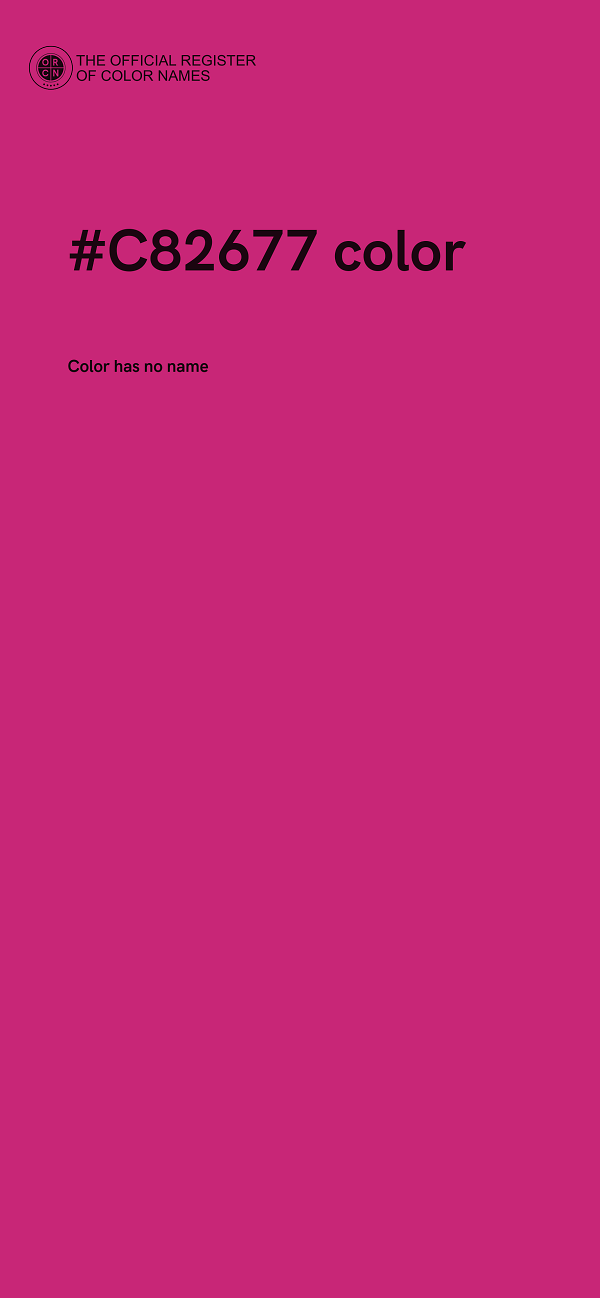 #C82677 color image