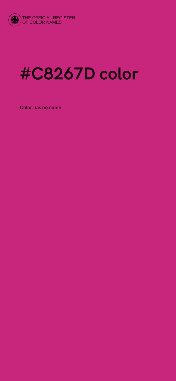 #C8267D color image