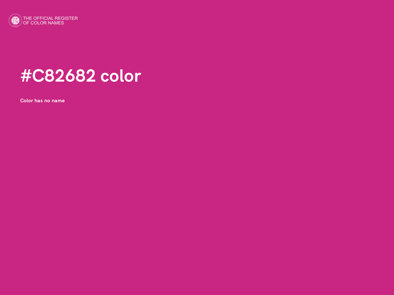 #C82682 color image
