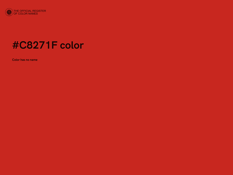 #C8271F color image