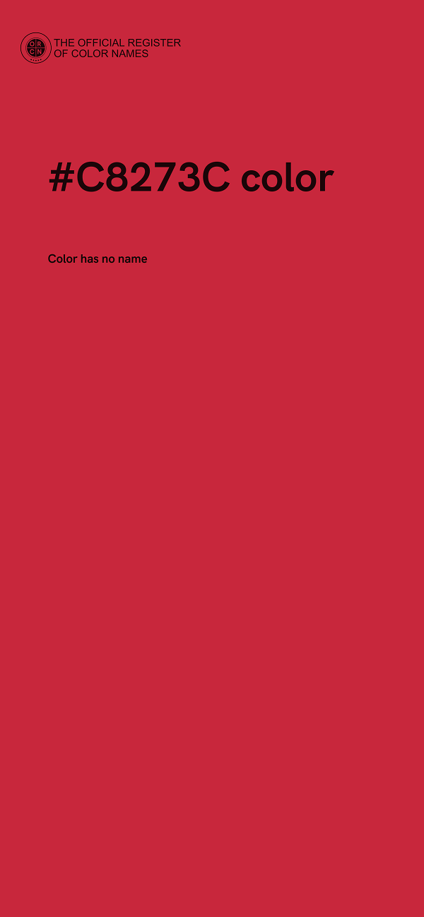 #C8273C color image